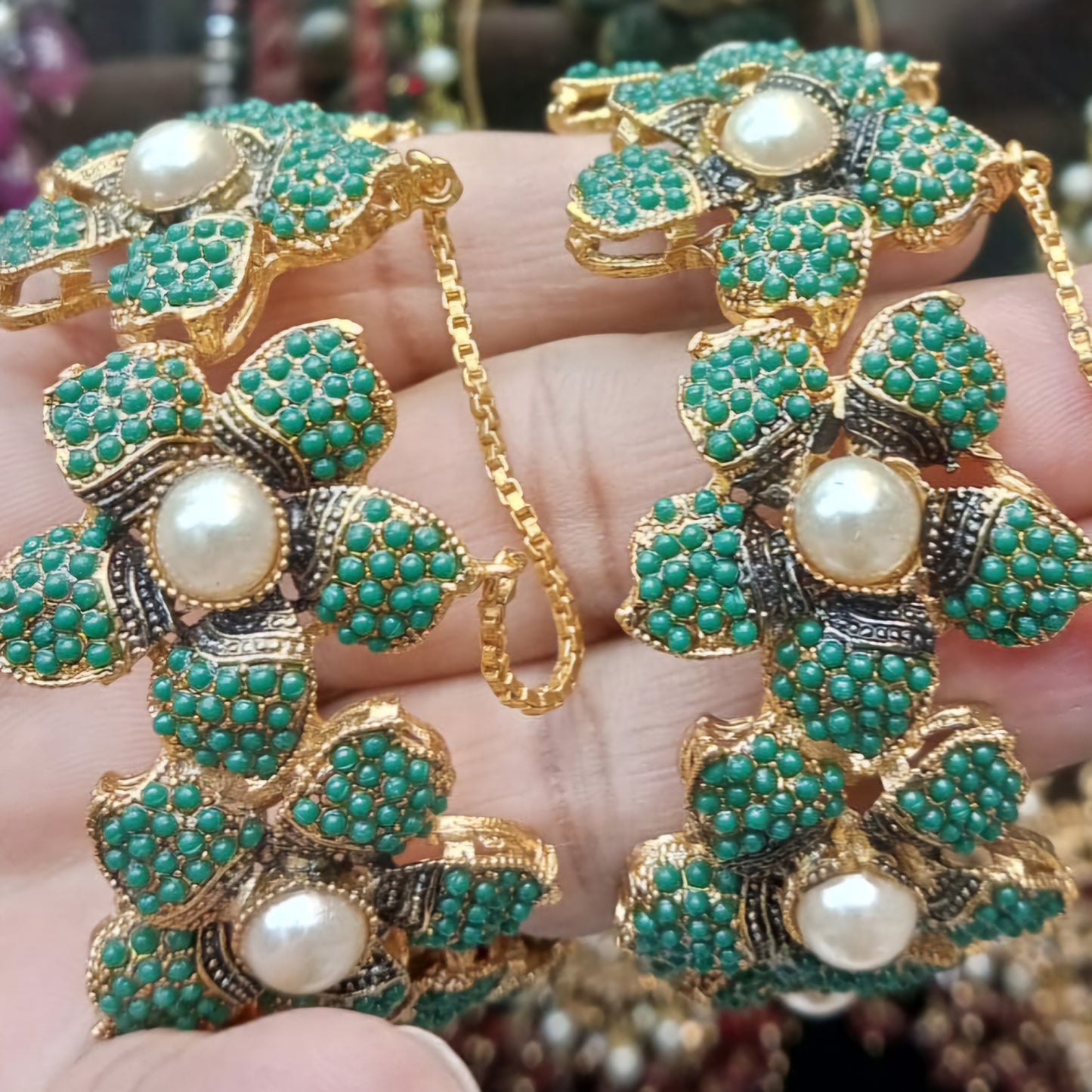 Bangle Openable Kara Set || Glod Plated Kara Pair || Bangles with Zircon Stones