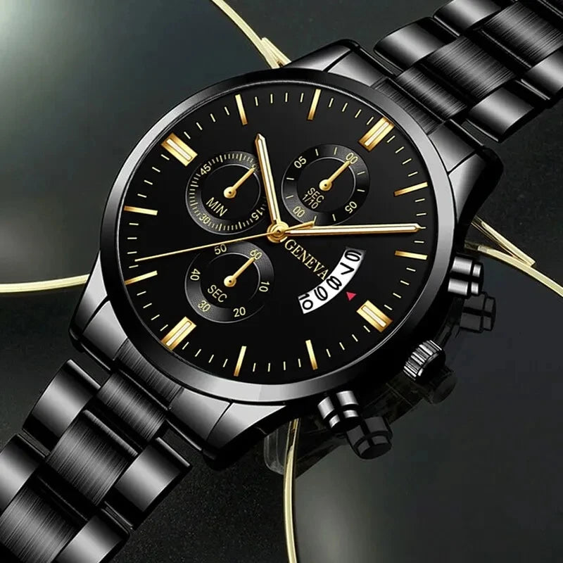 New Fashion Mens Sports Watches Luxury Calendar Quartz Wristwatch