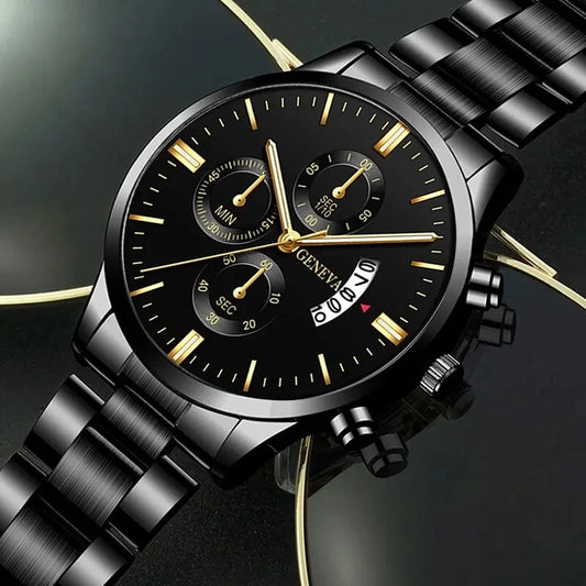 New Fashion Mens Sports Watches Luxury Calendar Quartz Wristwatch