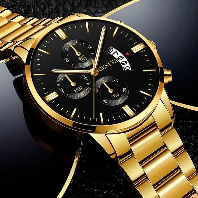 New Fashion Mens Sports Watches Luxury Calendar Quartz Wristwatch