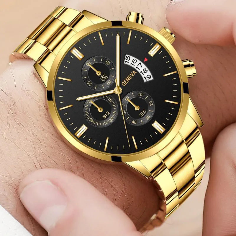 New Fashion Mens Sports Watches Luxury Calendar Quartz Wristwatch