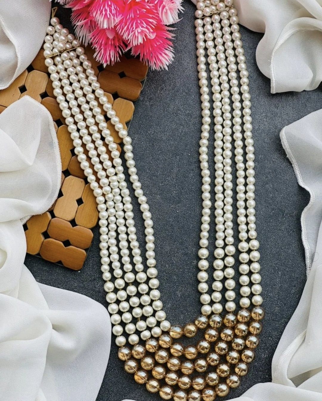Pearl Layered Maala