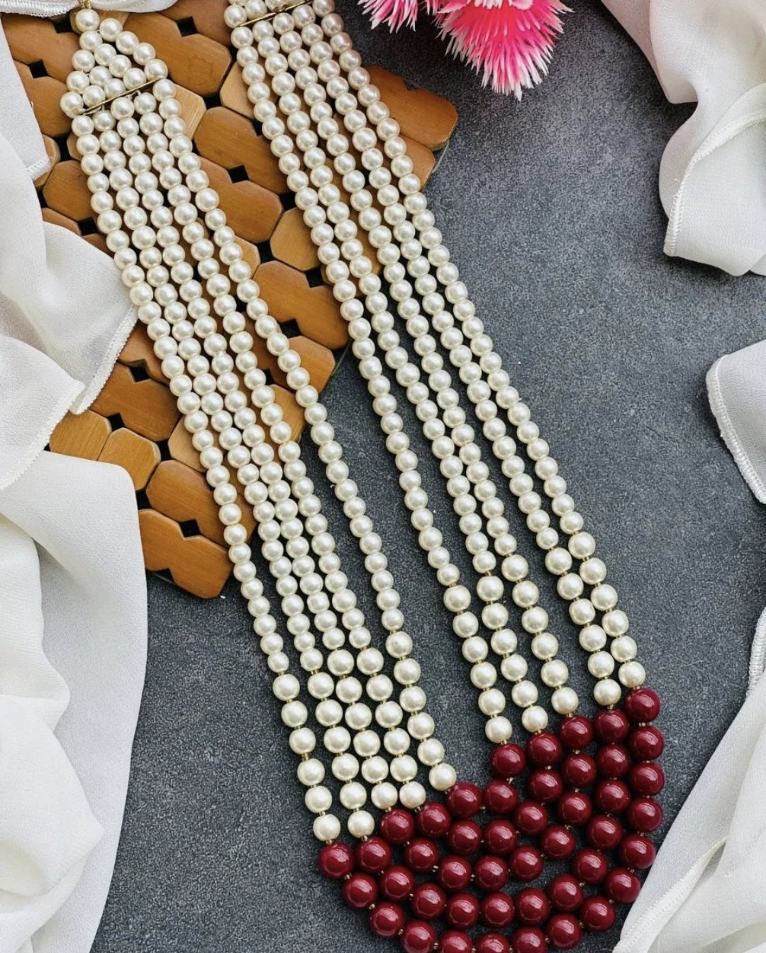 Pearl Layered Maala