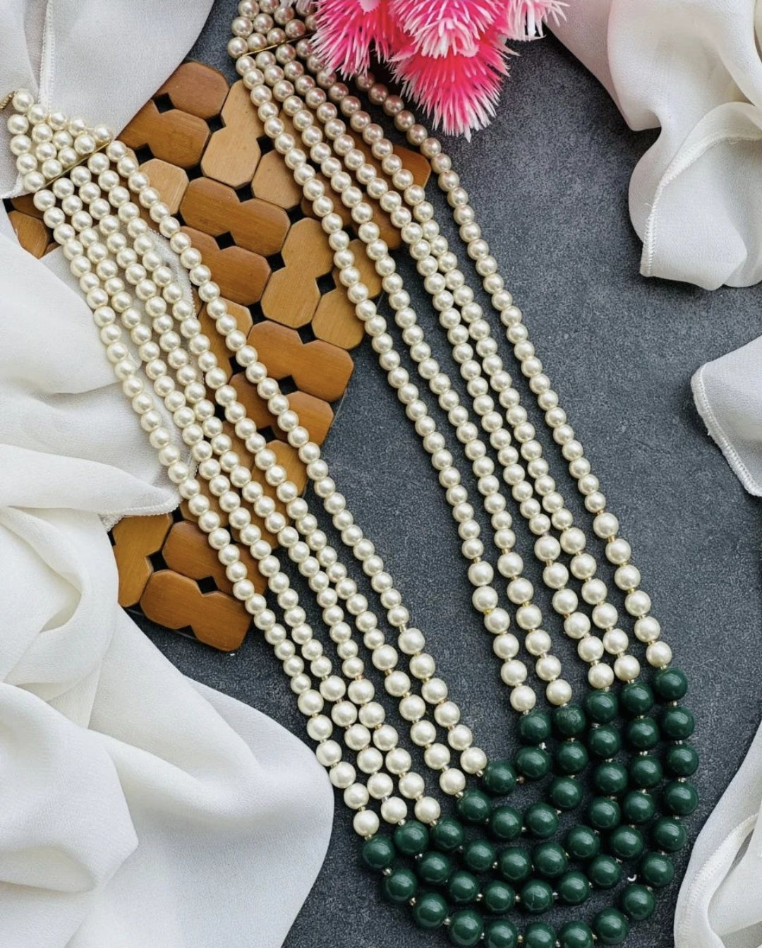Pearl Layered Maala